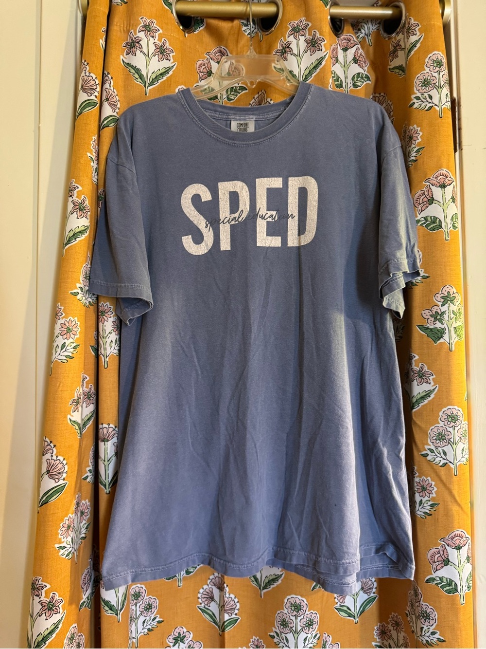 Comfort Colors SPED Short Sleeve Tee in Faded Blue